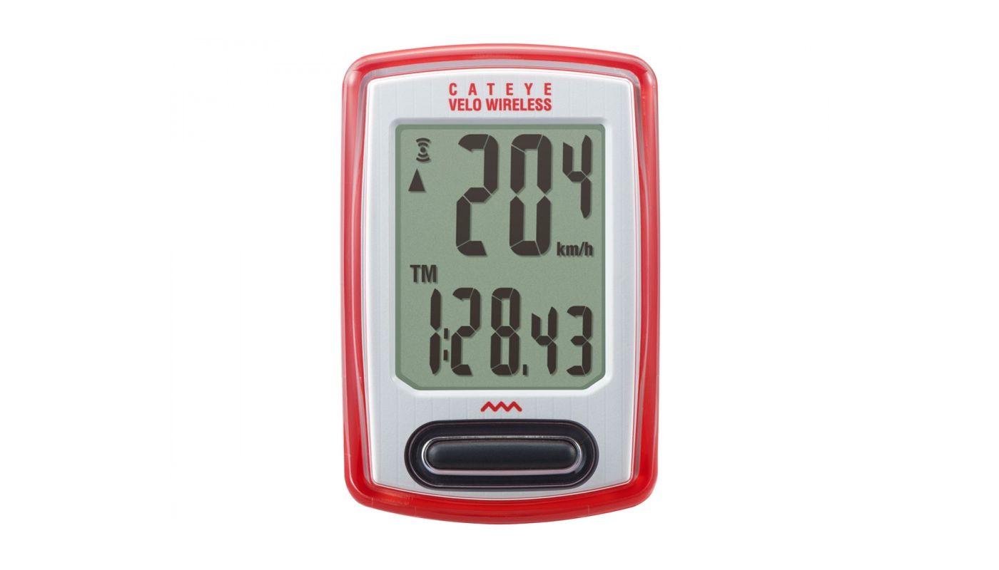 Cyklopočítač Cateye Velo Wireless VT230W červená - 1 Cyklopočítač Cateye Velo Wireless VT230W červená - 1