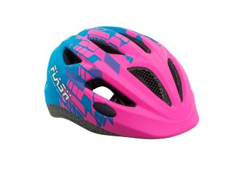 Přilba Flash LED Inmold X8 - 162 růžová-neonová/modrá mat Sleva barva - 1