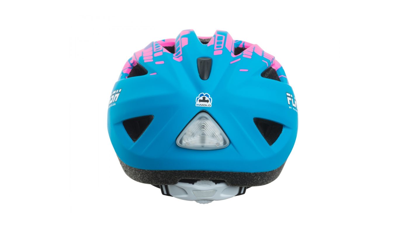 Přilba Flash LED Inmold X8 - 162 růžová-neonová/modrá mat Sleva barva - 2