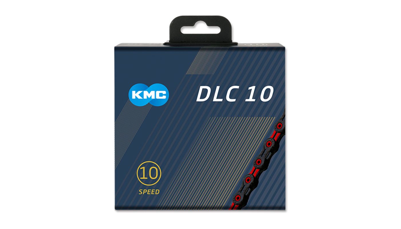 Řetěz KMC DLC 10 v krabičce 116 čl. DLC/červená - 2