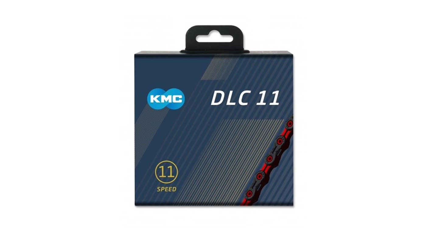 Řetěz KMC DLC 11 v krabičce 118 čl. DLC/červená - 2