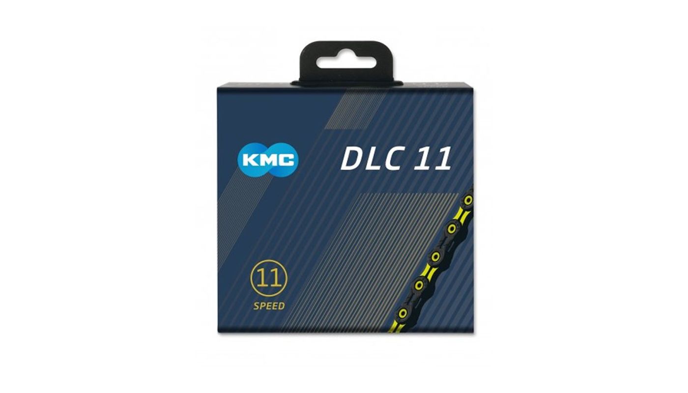 Řetěz KMC DLC 11 v krabičce 118 čl. DLC/žlutá - 2