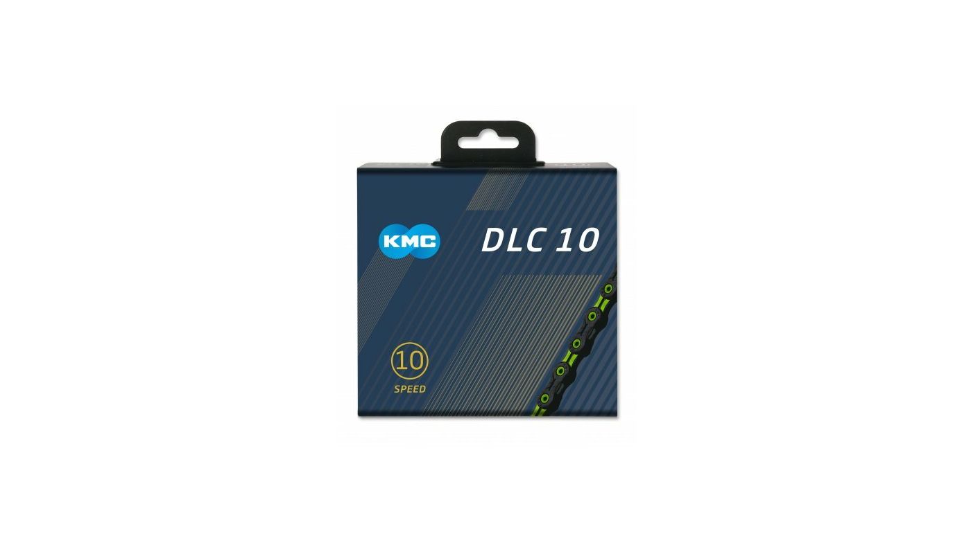 Řetěz KMC DLC 10 v krabičce 116 čl. DLC/zelená - 2