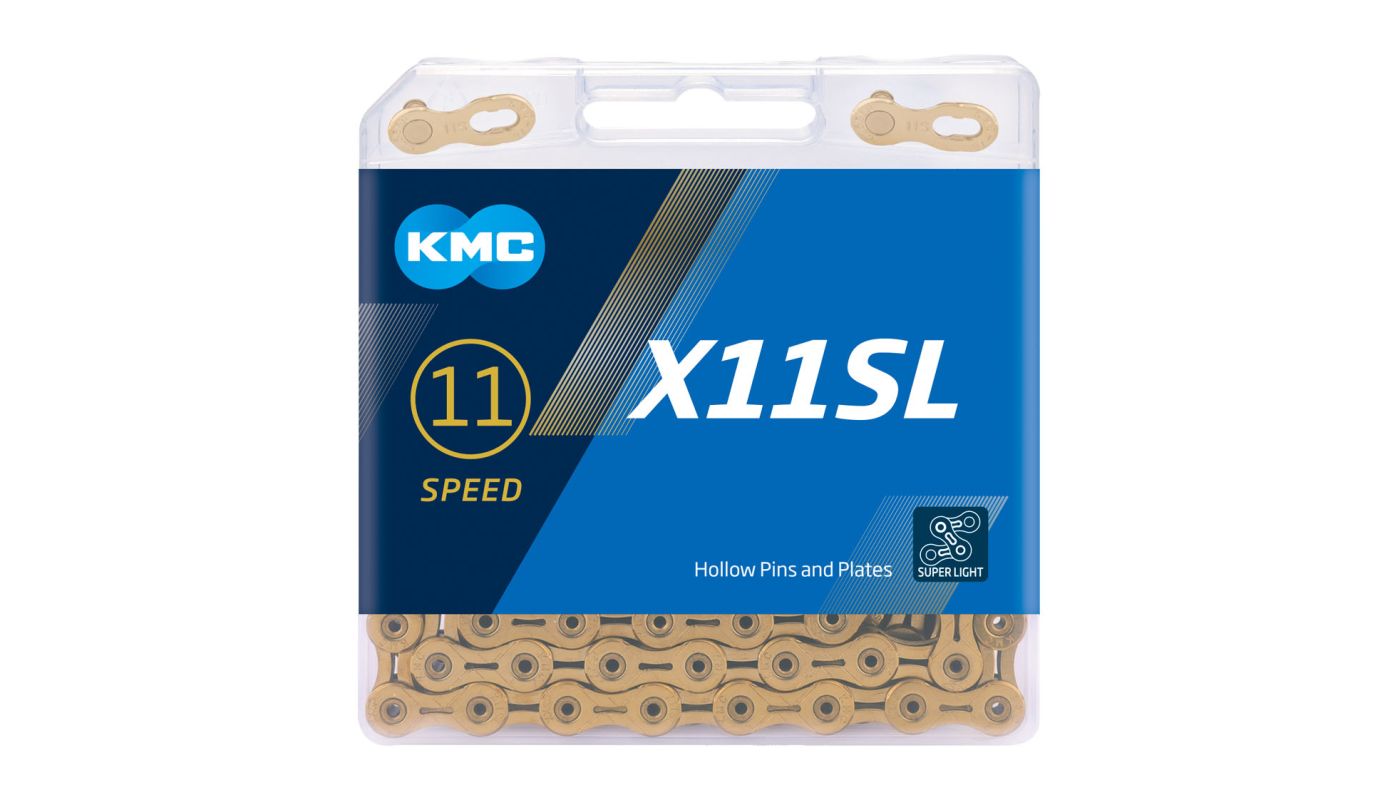 Řetěz KMC X11SL zlatý v krabičce 118 čl. - 2