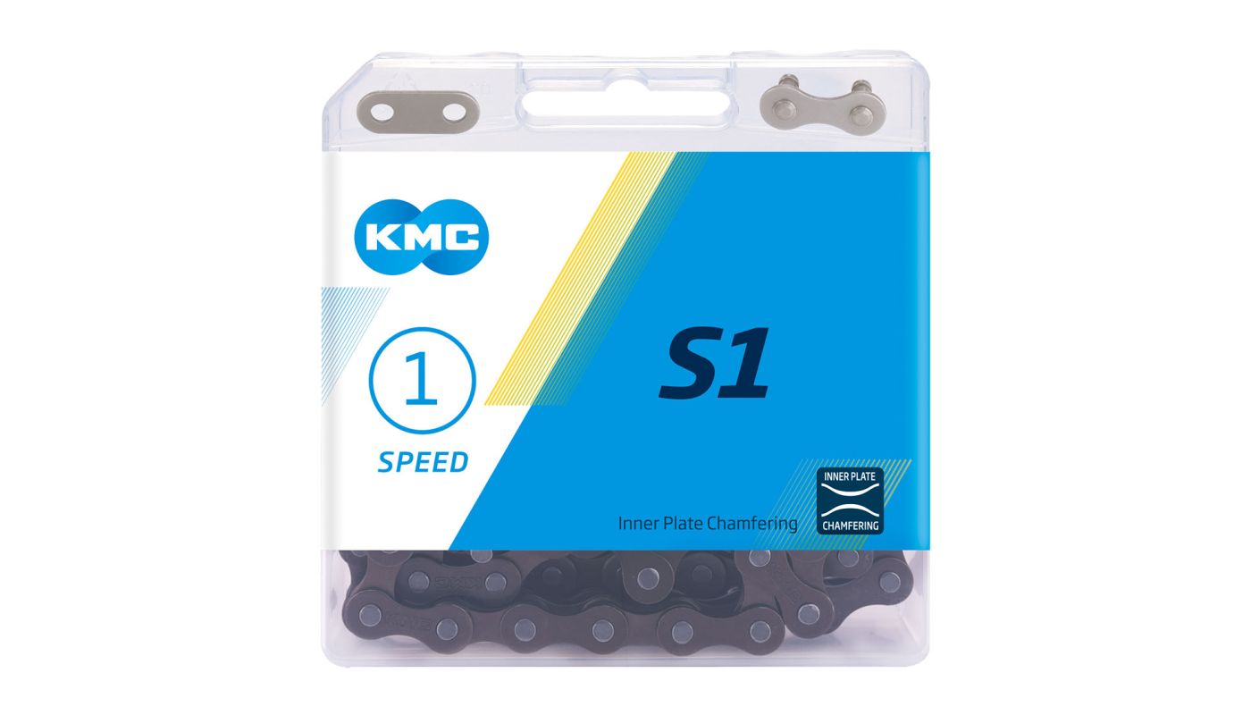 Řetěz KMC S1 se spojkou, hnědý v krabičce 112 čl. - 2
