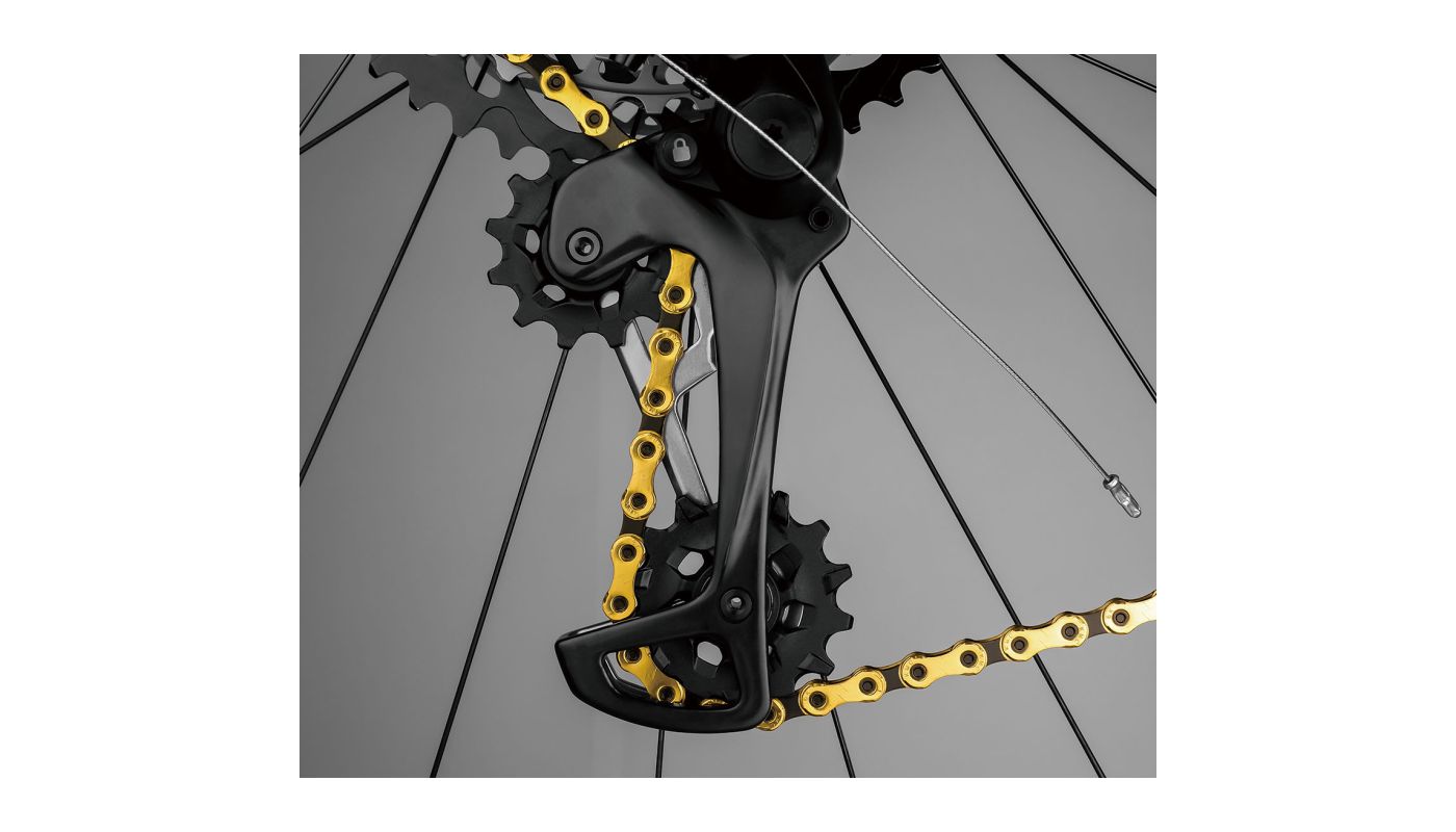 Řetěz KMC X12 zlatý/černý v krabičce 126 čl. - 4