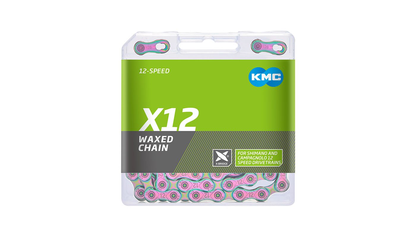 Řetěz KMC X12 Aurora v krabičce 126 čl. Waxed Chain - 2