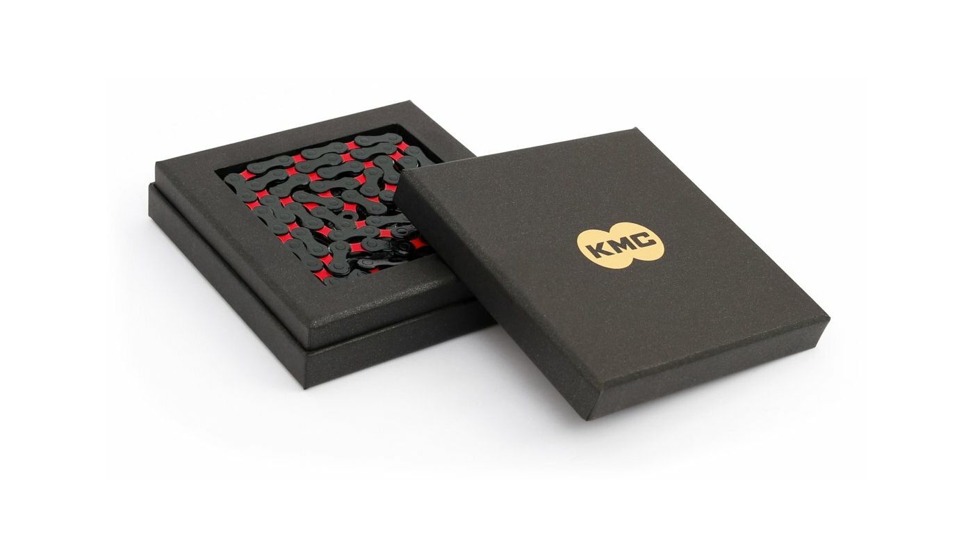 Řetěz KMC DLC 12 v krabičce 126 čl. DLC/červená - 3