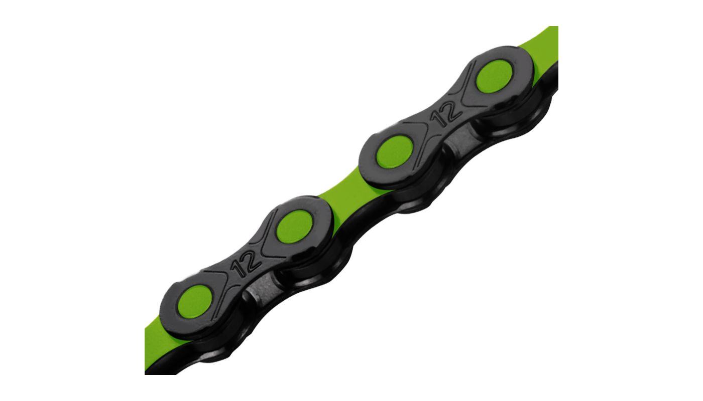 Řetěz KMC DLC 12 v krabičce 126 čl. DLC/zelená - 2