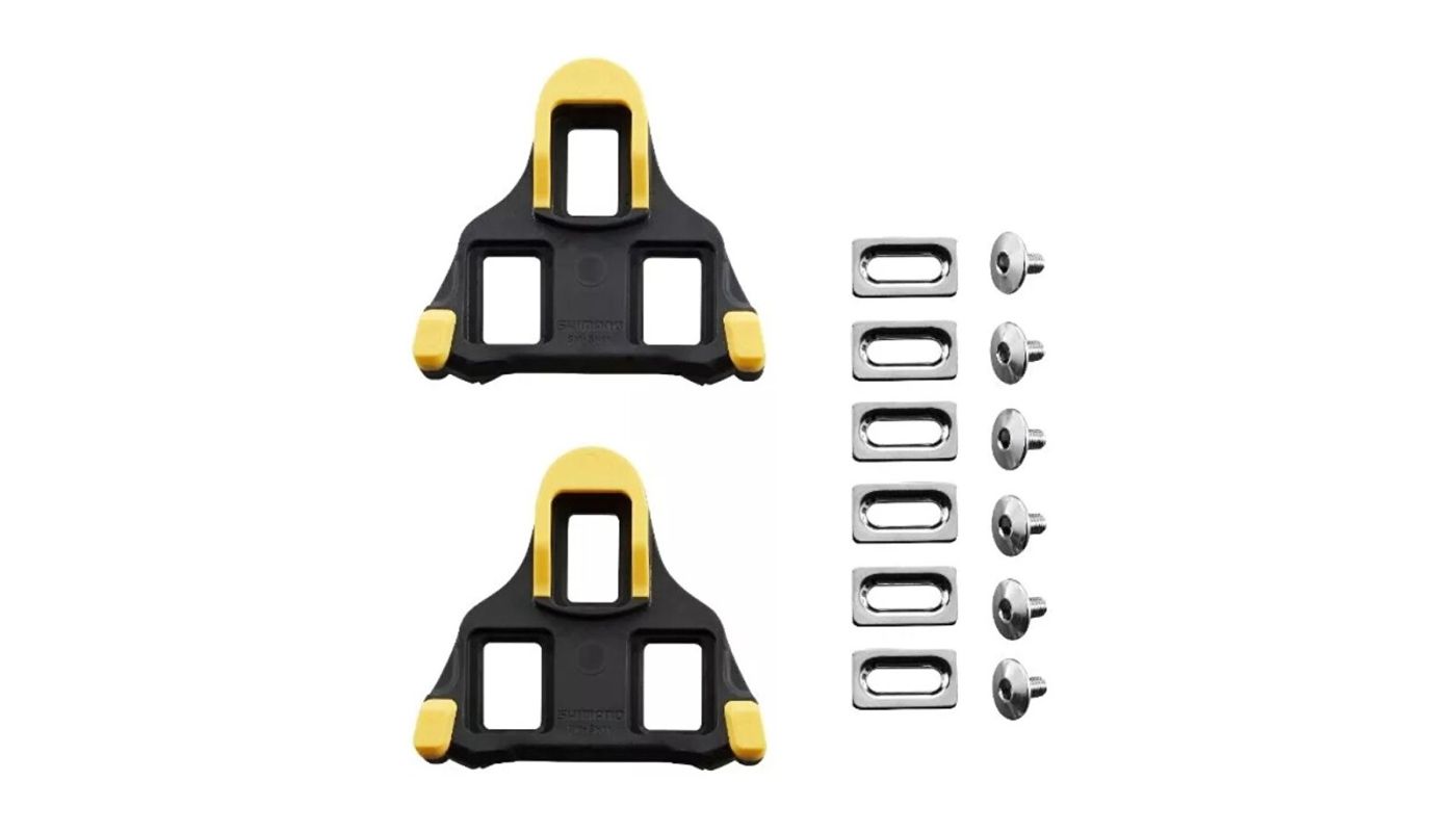 Kufry Shimano SM-SH11 Cleat Set Žluté +/-3° (6°) - 1