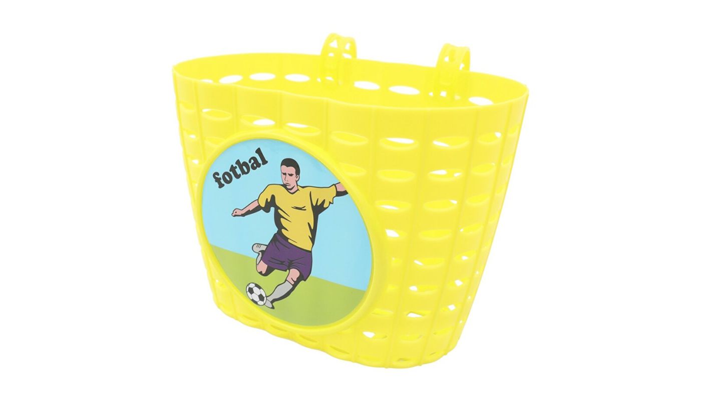Koš Max1 přední dětský žlutý FOTBAL - 1