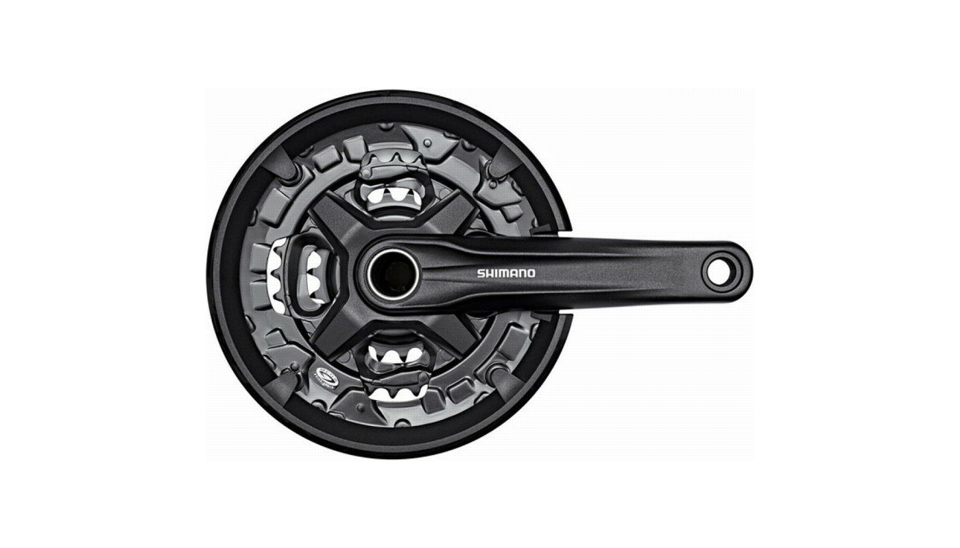 Kliky Shimano FC-MT210-L 44/32/22 Černé bez BB s krytem - 1