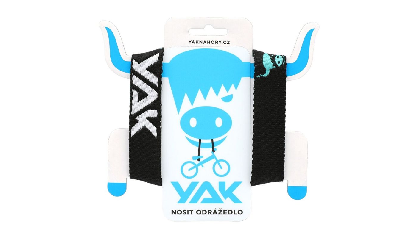 Popruh YAK černá/tyrkysová - 4