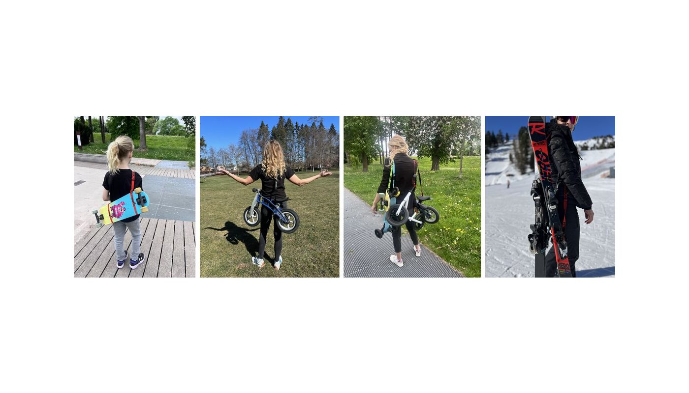 Popruh YAK černá/tyrkysová - 5