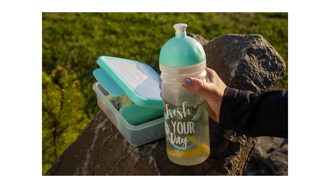 Zdravá lahev dárkový set Fresh tyrkysová - 2