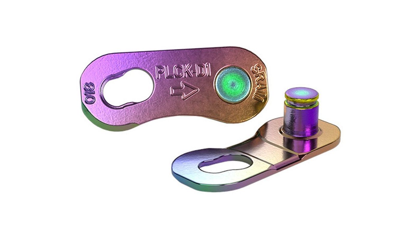 Spojka řetězu SRAM 12 speed, PowerLock Flattop Rainbow - 1