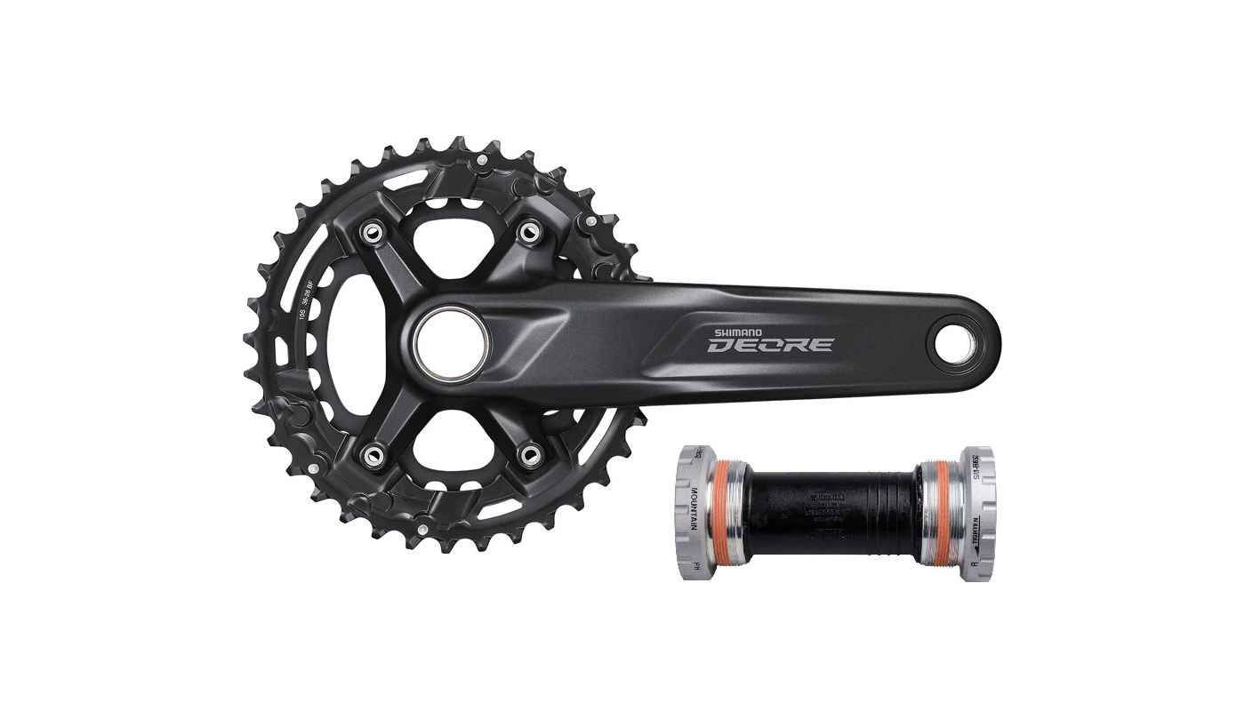 Kliky Shimano Deore FC-M4100-2 36/26 + osa SM-BB52 - 1