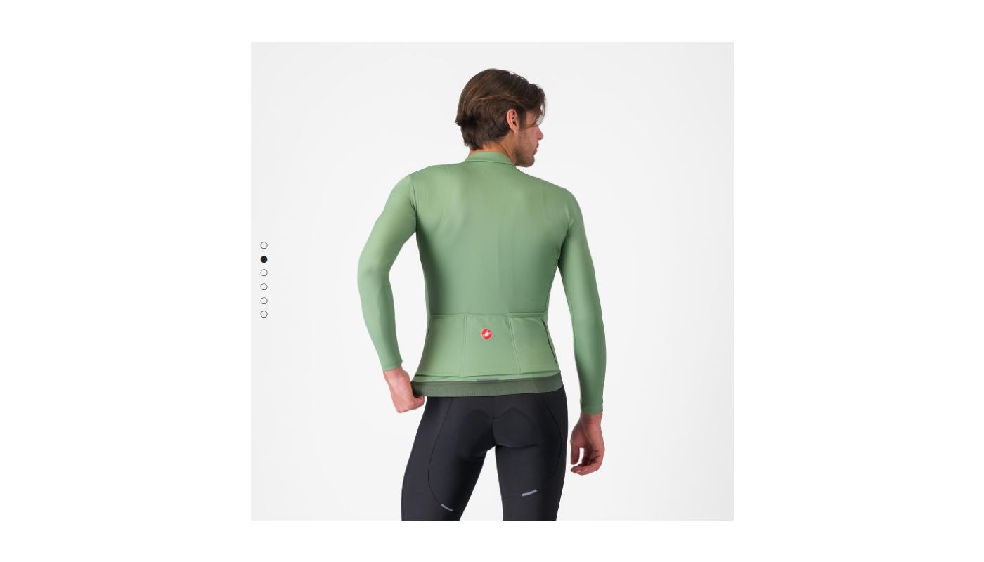 Castelli Espresso dres Thermal Jersey, green pepper  XL - 2