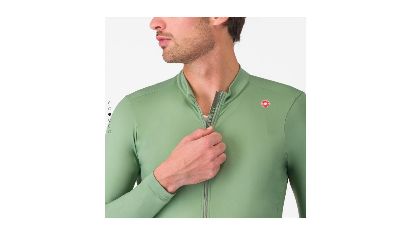 Castelli Espresso dres Thermal Jersey, green pepper  XL - 3
