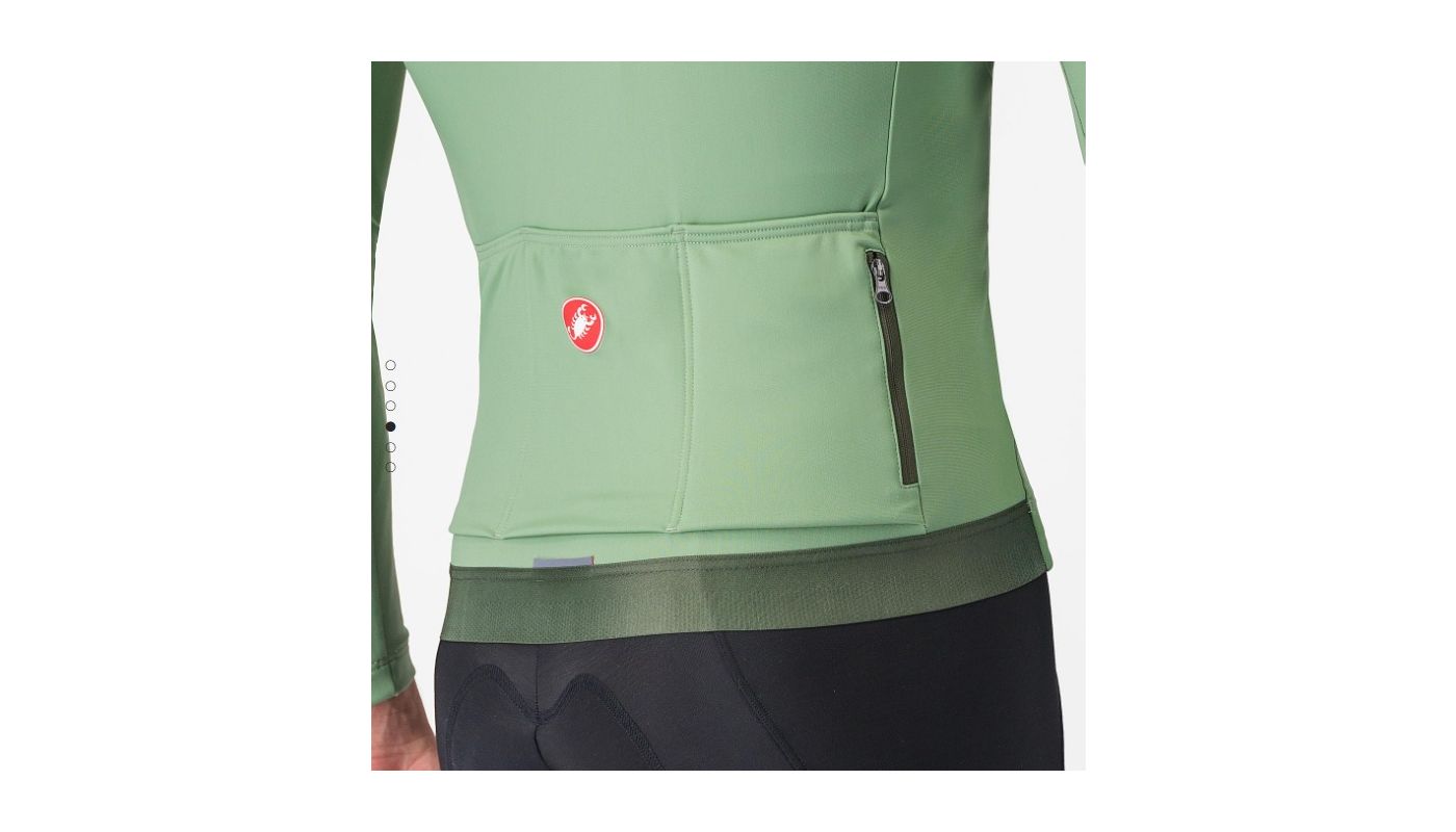 Castelli Espresso dres Thermal Jersey, green pepper  XL - 4
