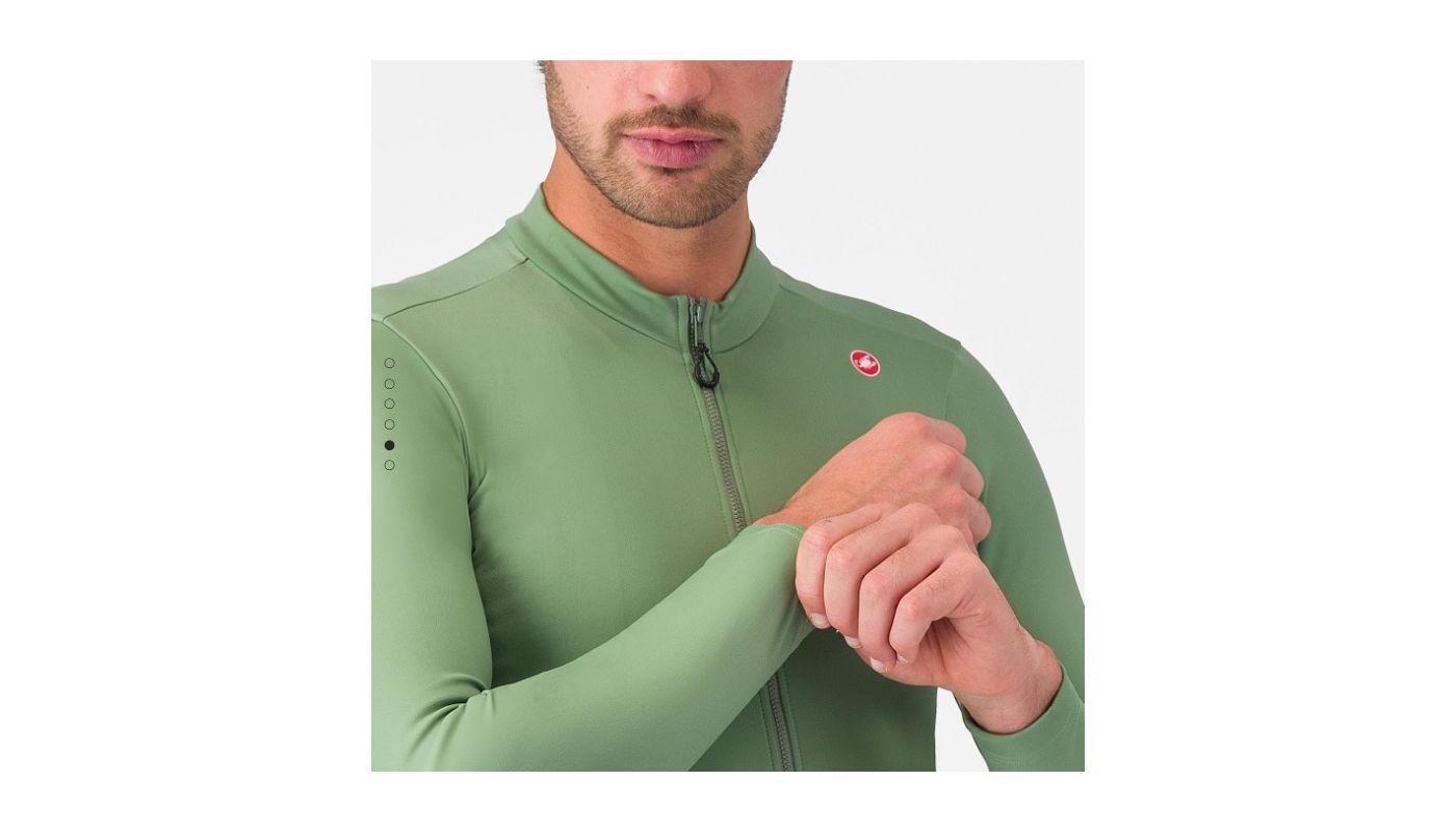 Castelli Espresso dres Thermal Jersey, green pepper  XL - 5