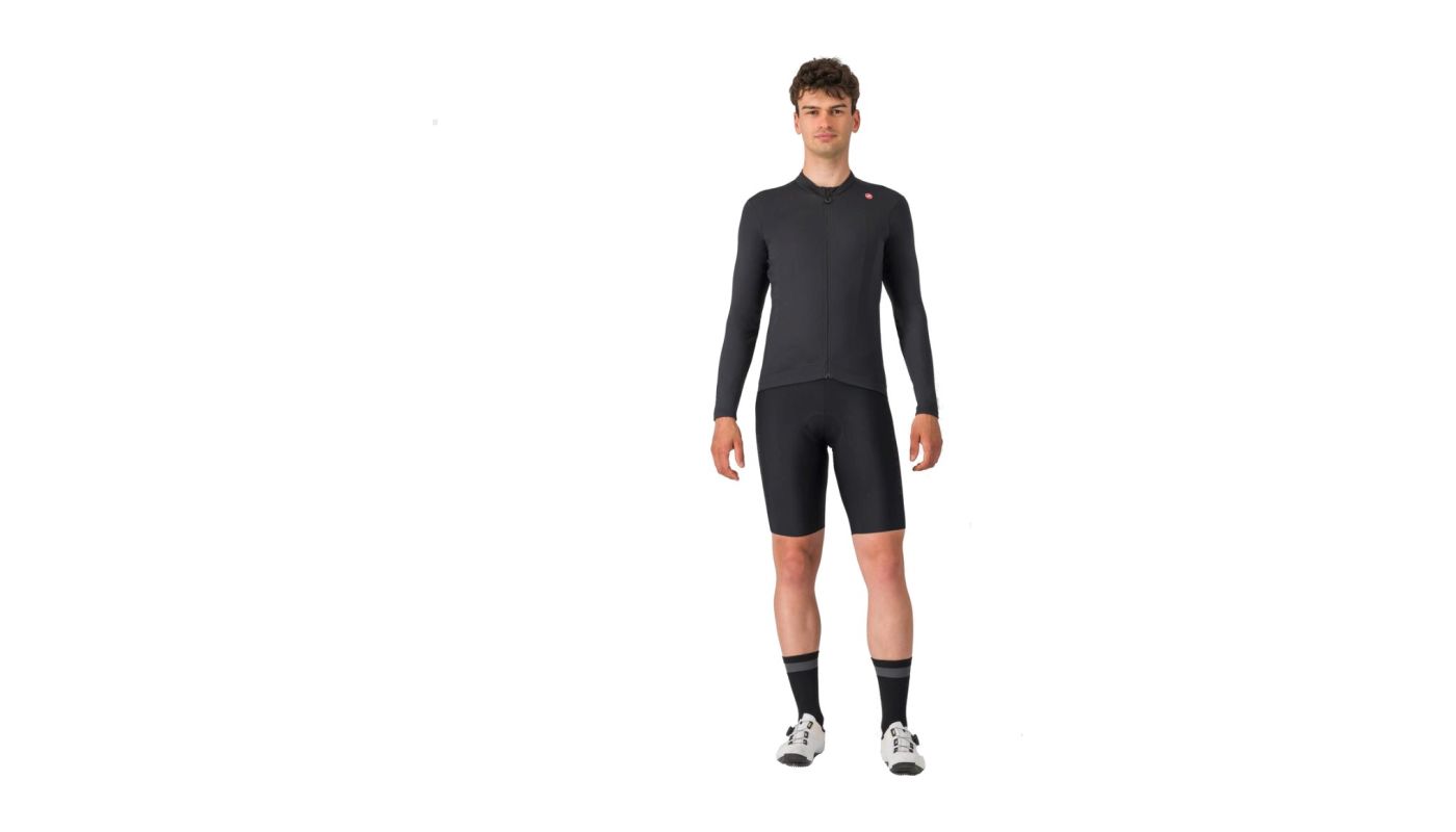 Castelli Espresso dres Thermal Jersey, light black  L - 7