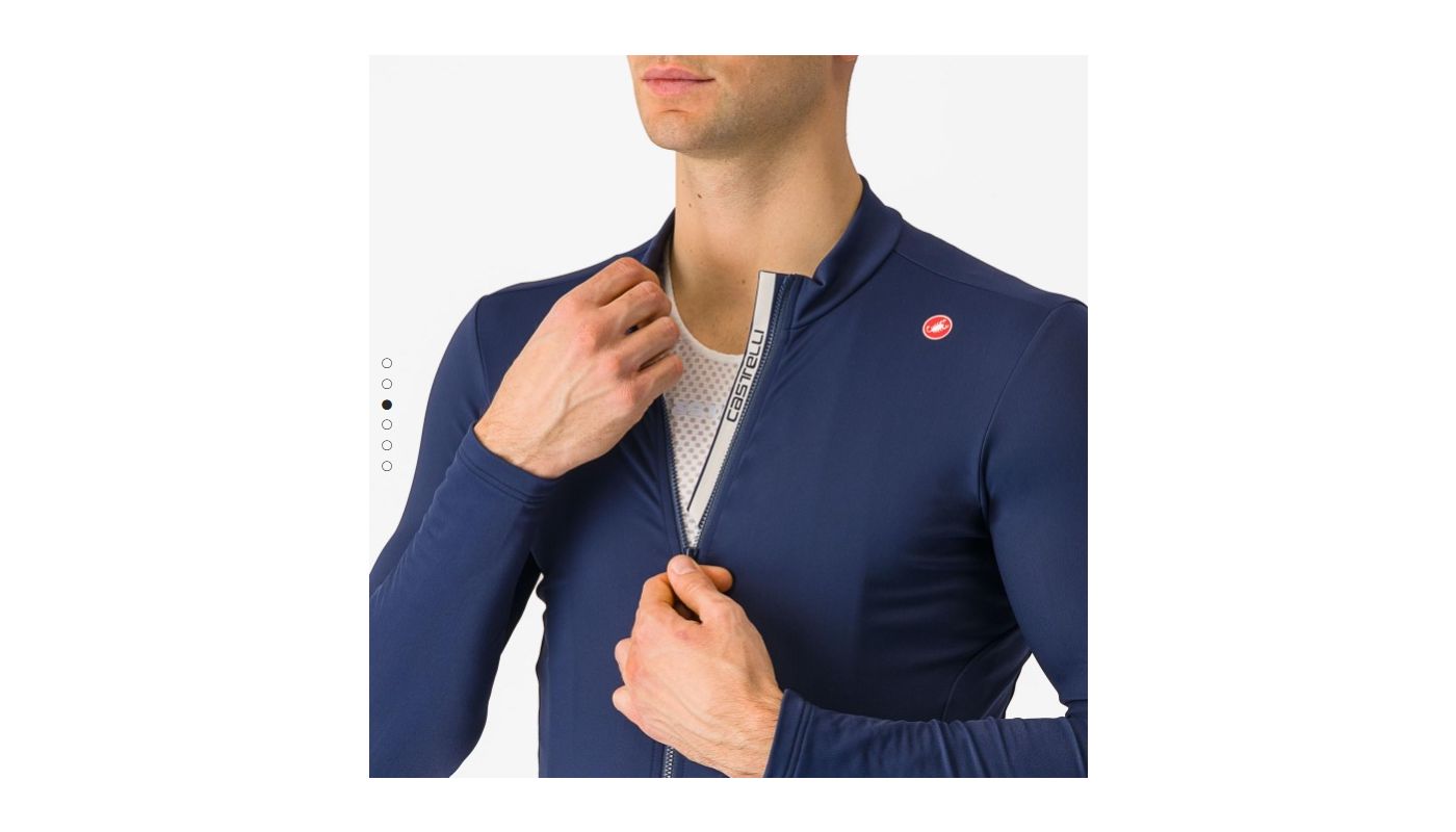 Castelli Espresso dres Thermal Jersey, belgian blue  XXL - 3