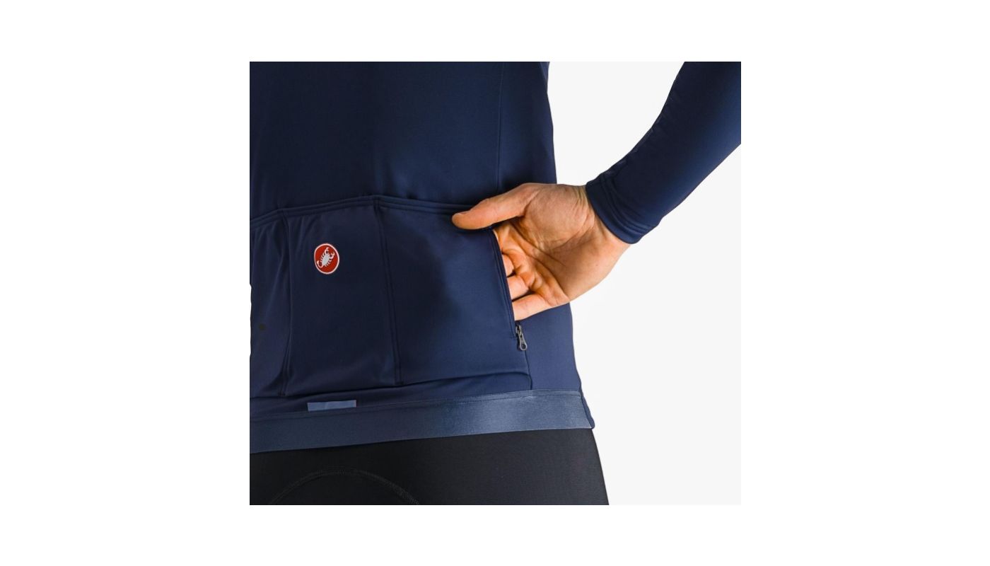 Castelli Espresso dres Thermal Jersey, belgian blue  XXL - 5