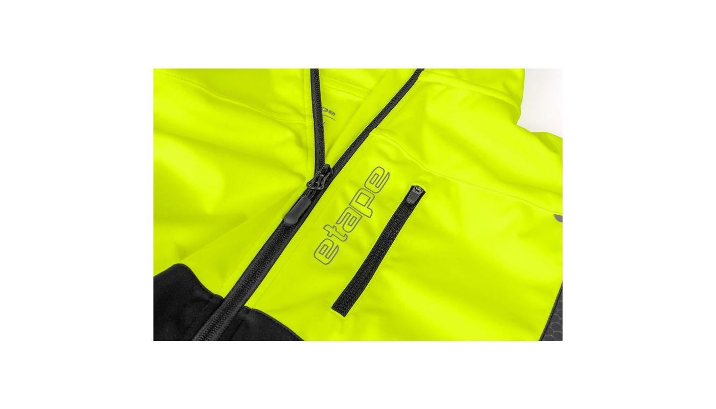 Etape - zimní bunda Strong 2.0 černá/žlutá fluo - 5