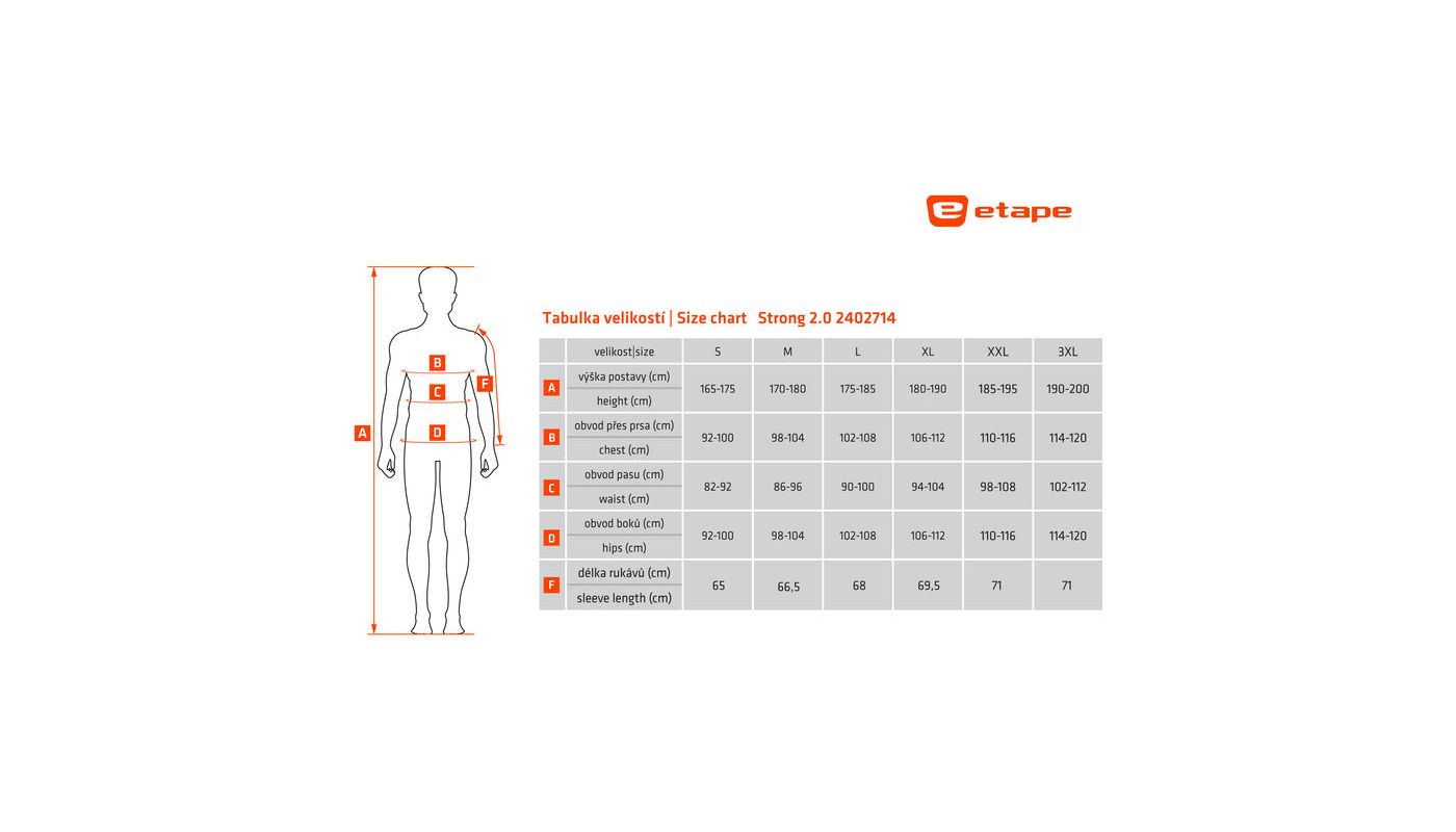 Etape - zimní bunda Strong 2.0 černá/žlutá fluo - 10