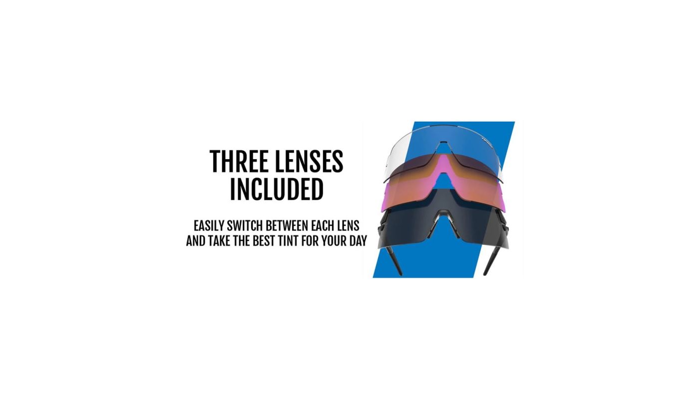 Brýle TIFOSI Rail XC Blackout (Smoke/ AC Red/ Clear) - 7