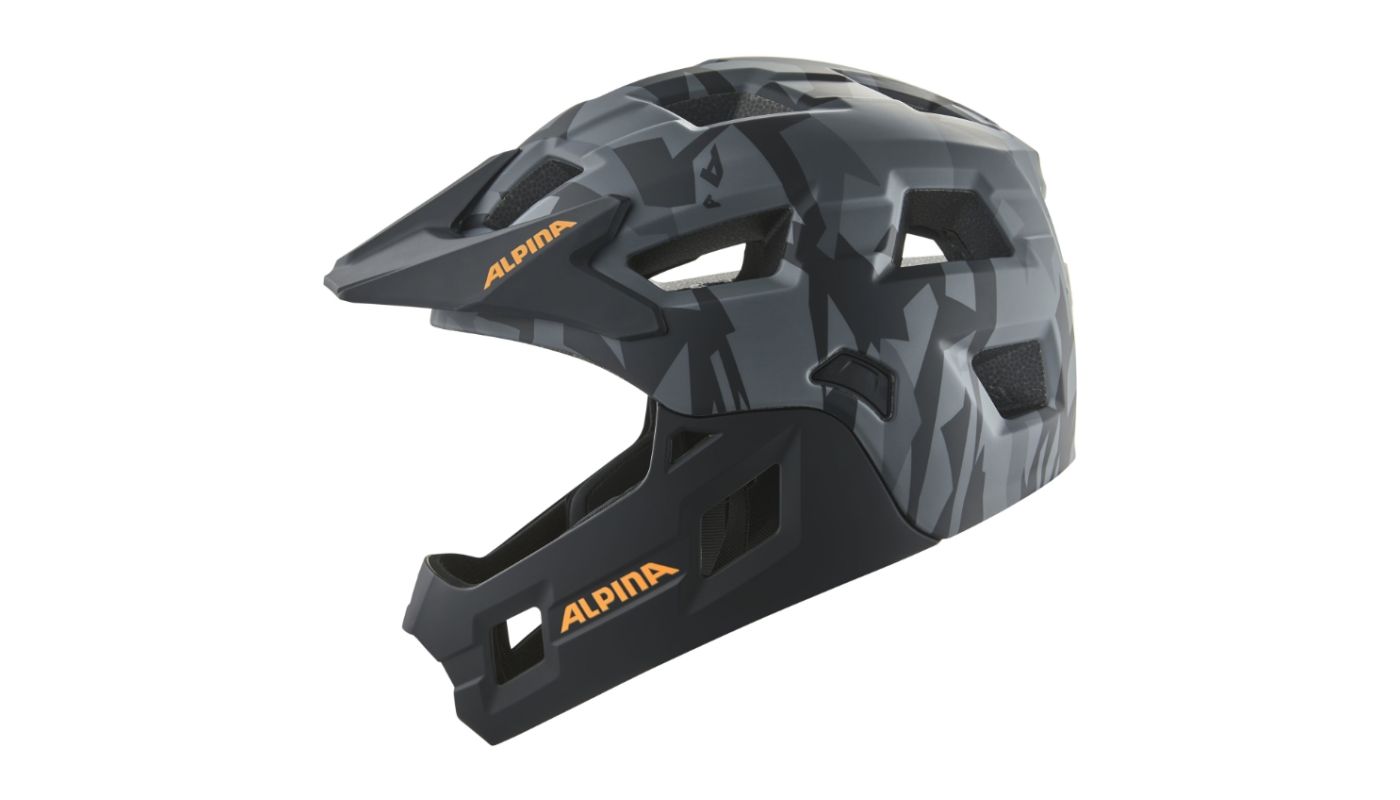 Cyklistická helma Alpina RUPI black-camo orange matt - 1