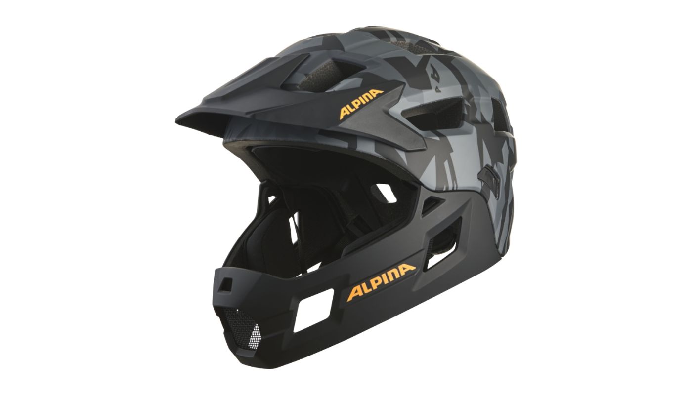 Cyklistická helma Alpina RUPI black-camo orange matt - 2