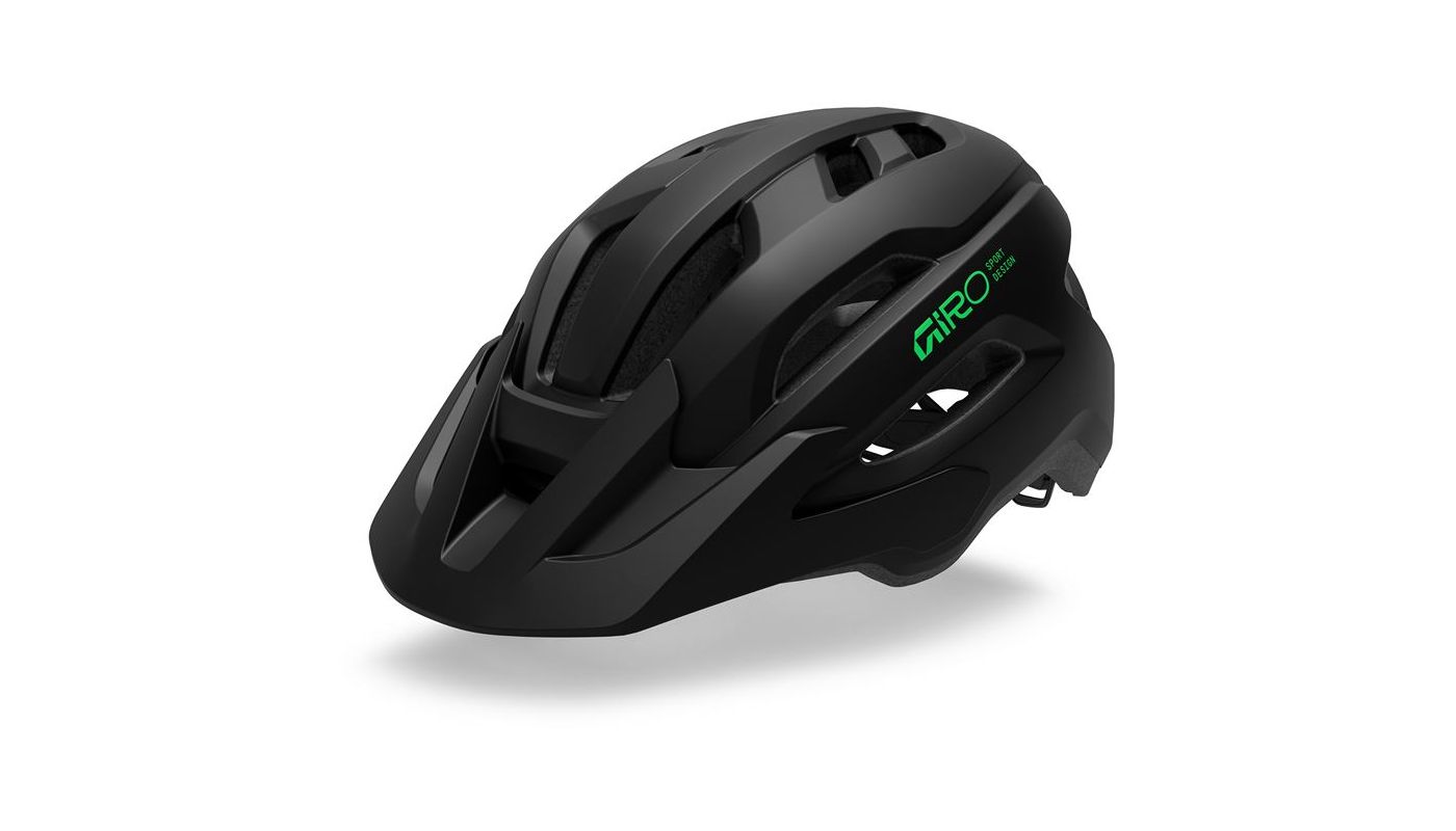 GIRO Fixture II Youth Mat Black/Vivid Green - 2