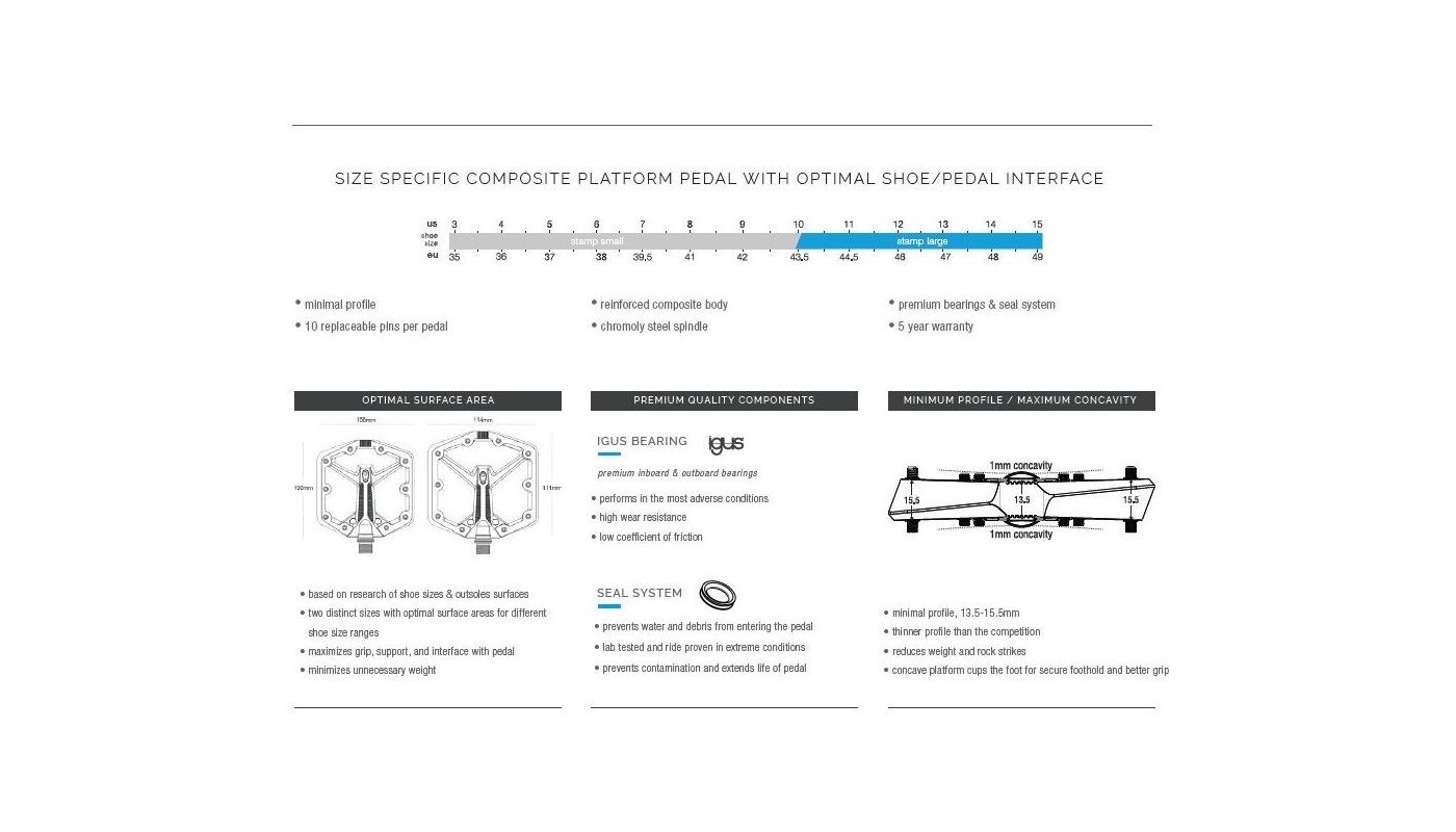 Pedály Crankbrothers Stamp 1 Small Red Gen 2 - 5