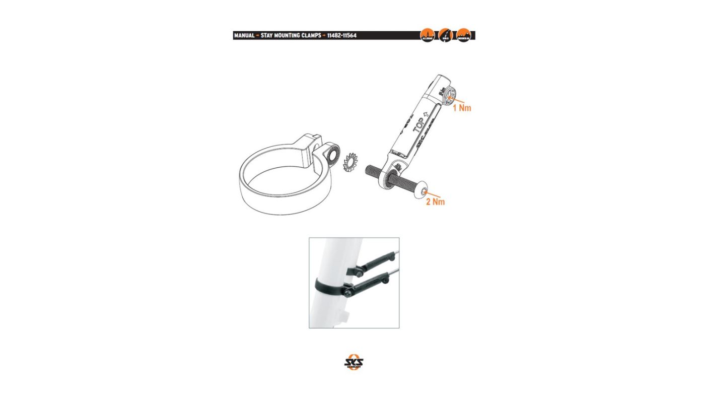 Montážní objímky pro blatníky SKS 26,5-31mm - 3