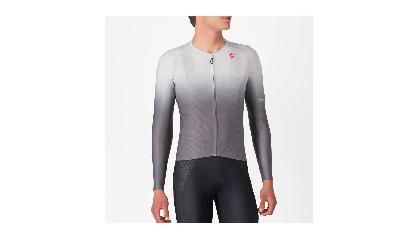 Castelli dres UPF Jersey men"s dl.rukáv / silver gray - 1