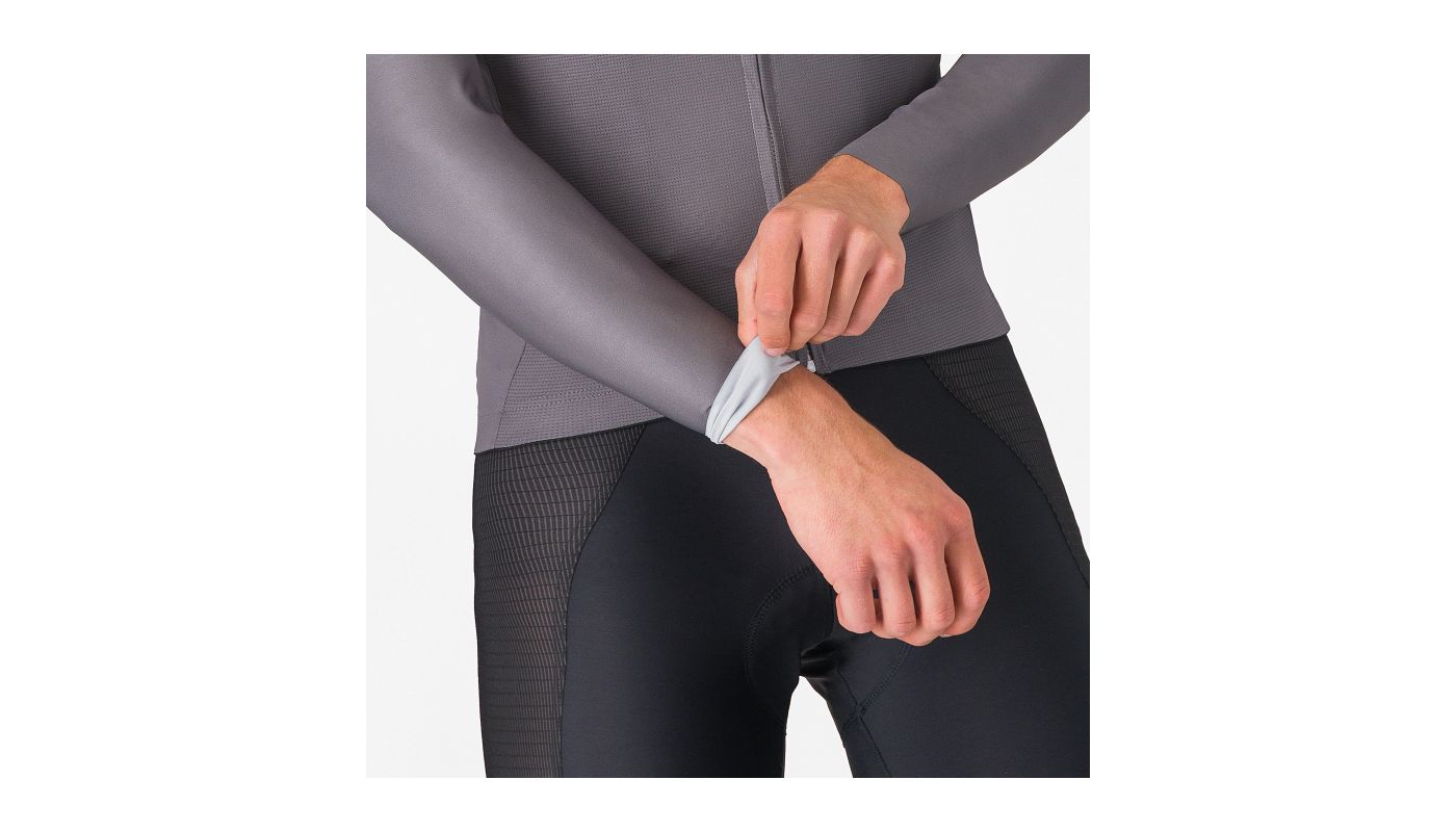 Castelli dres UPF Jersey men"s dl.rukáv / silver gray - 4