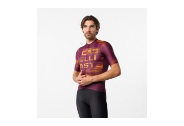 Castelli dres Sratus Logo Jersey men"s  /deep bordeaux - 1