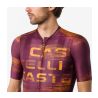 Castelli dres Sratus Logo Jersey men"s  /deep bordeaux - 3