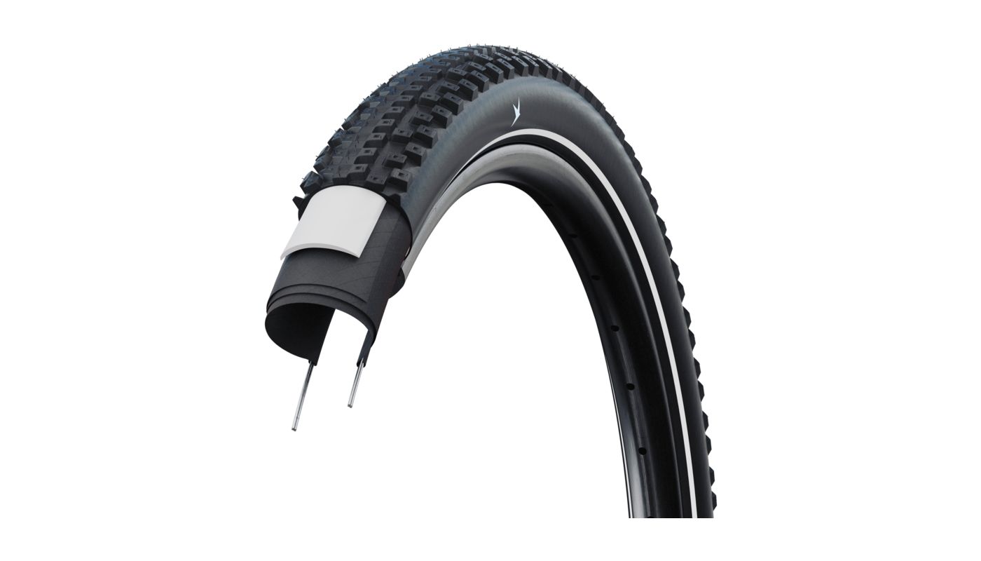 Plášť Schwalbe Advancer Hybrid 29x2.25 PunctureGuard reflexní pruh - 1