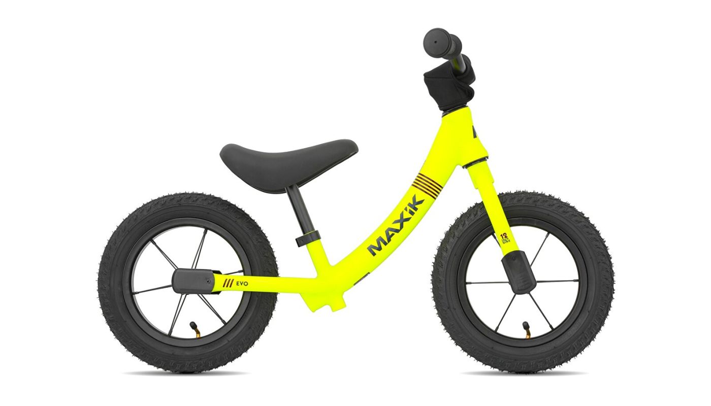 Odrážedlo MAXÍK Evo Lite fluo žlutá/fialová - 1