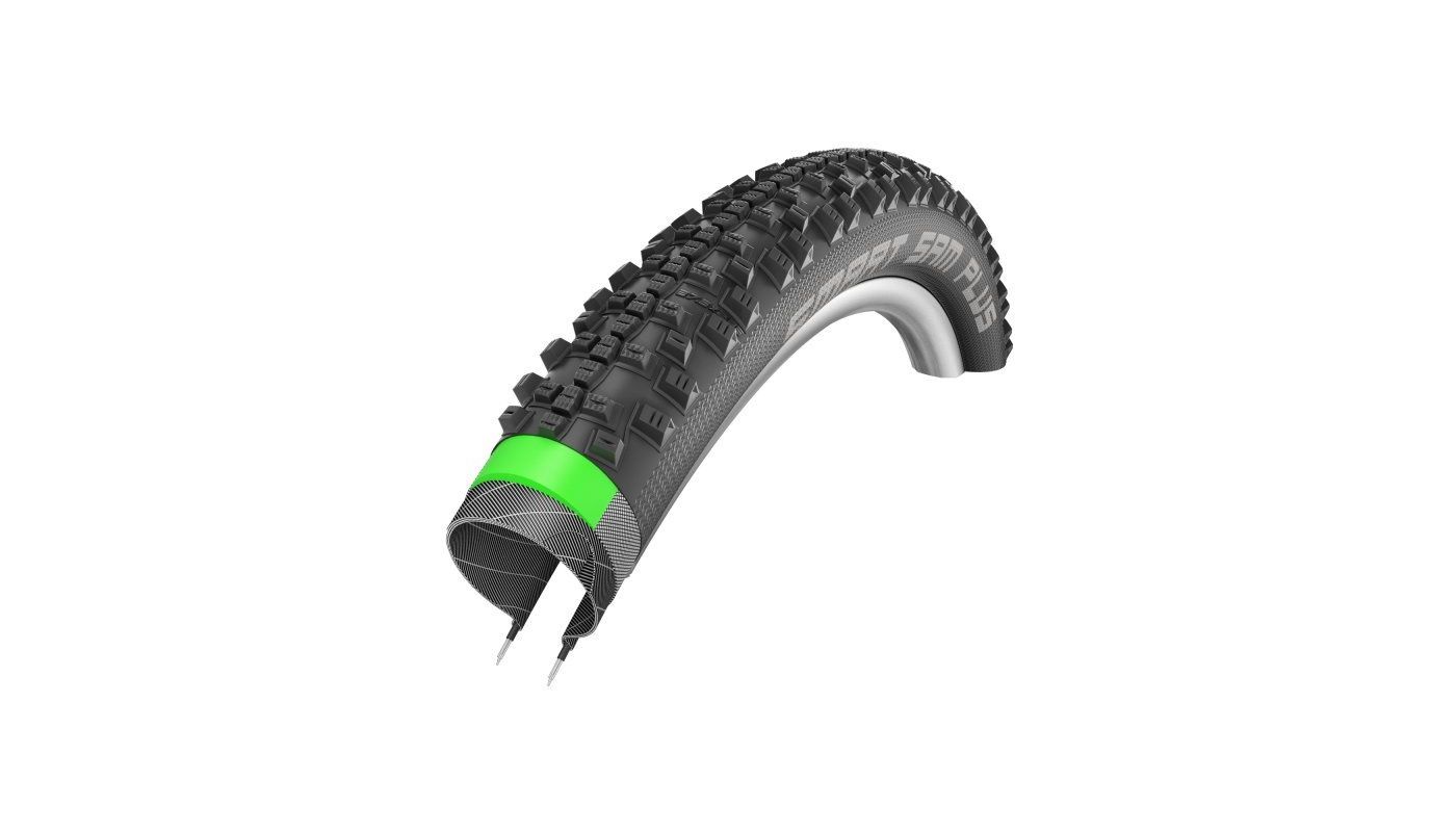 Plášť Schwalbe Smart Sam Plus 42-622 Addix GreenGuard SnakeSkin černá - 2