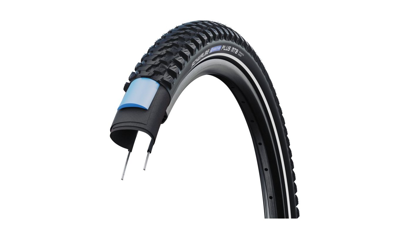 Plášť Schwalbe Marathon Plus MTB 29x2.35 Addix Performance SmartDualGuard reflexní bok - 1