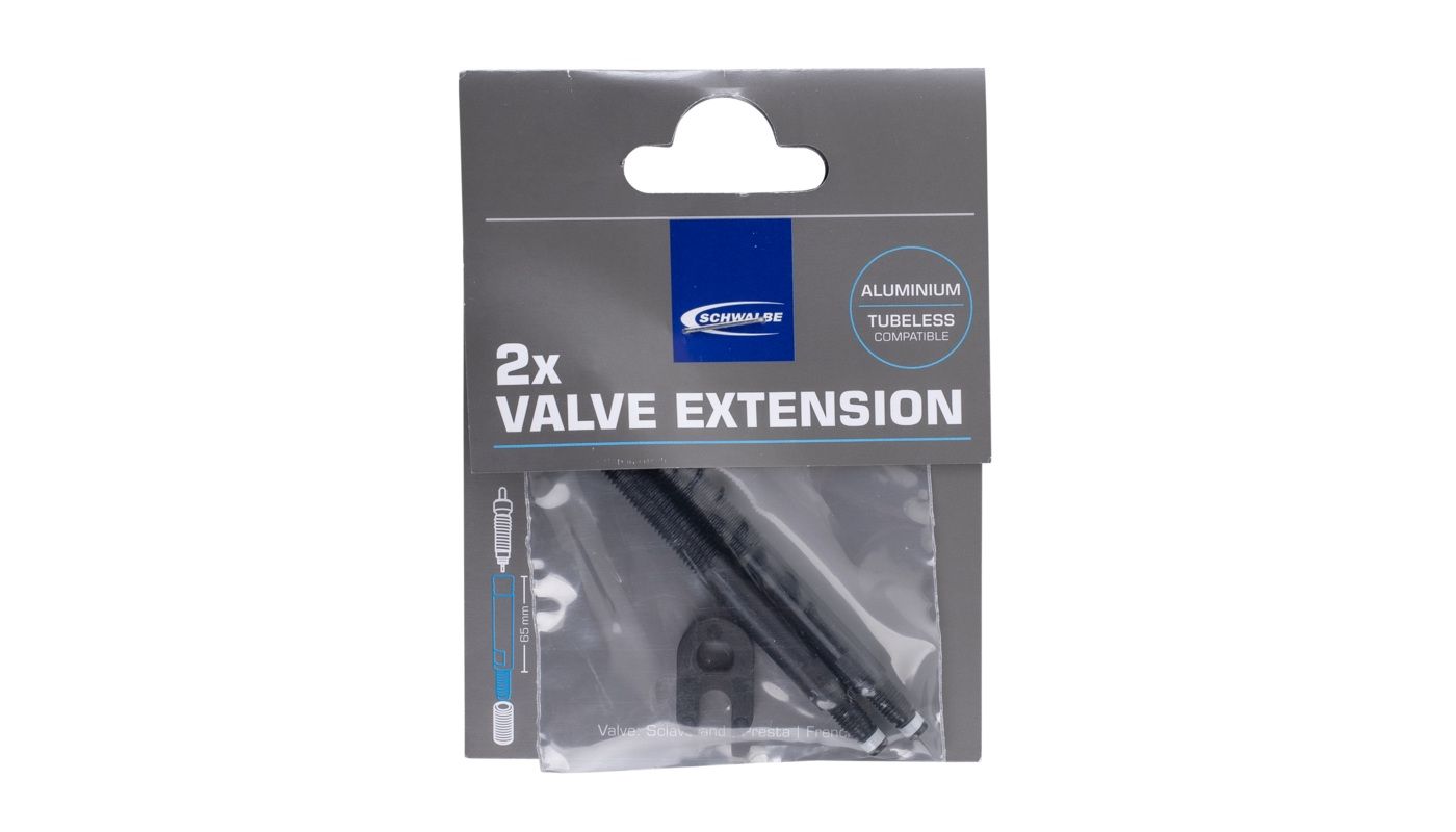 Nástavec ventilku Schwalbe 30mm tubeless černý sada 2ks - 2