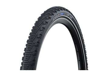 Plášť Schwalbe CX Comp 24x1.75 KevlarGuard černá+reflexní pruh - 1