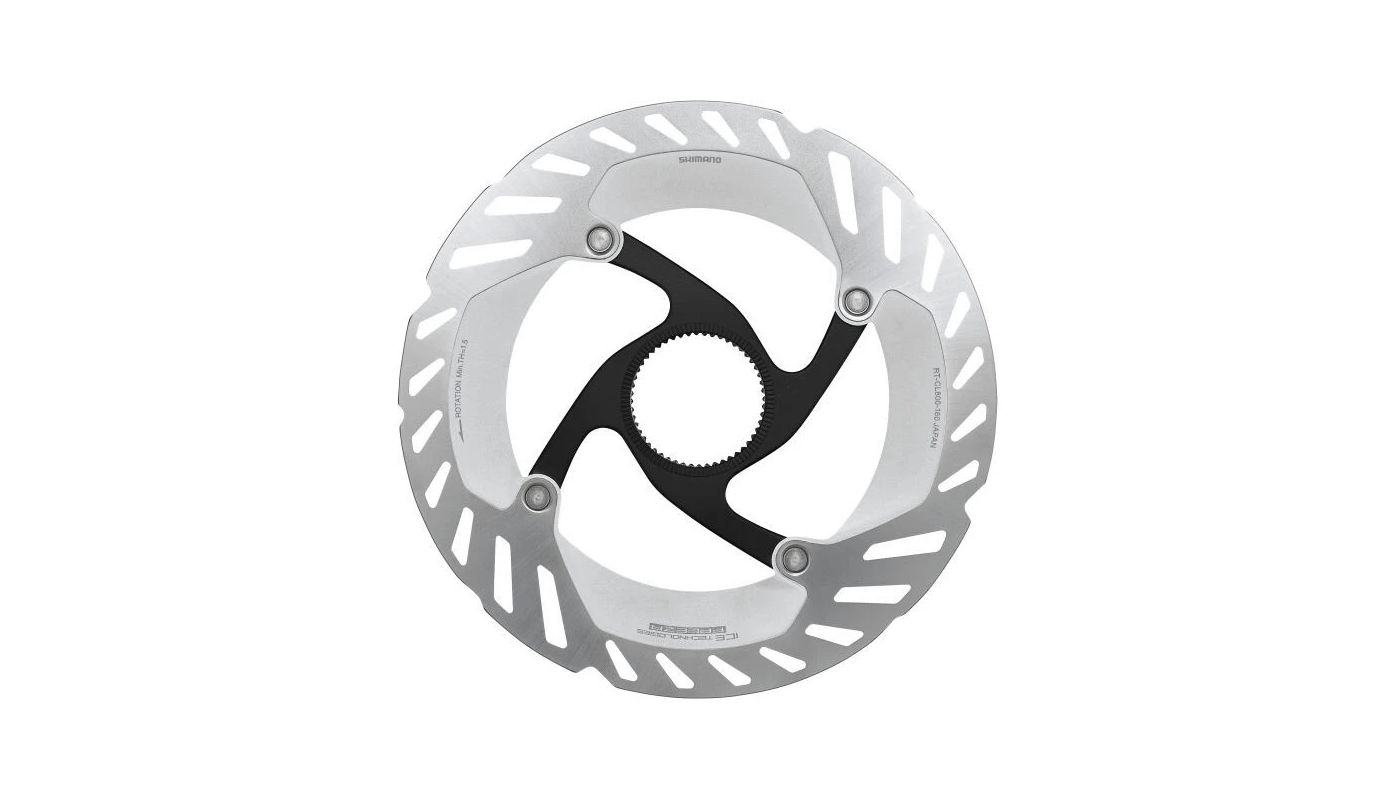 Brzdový kotouč Shimano XT RT-CL800 ME 180mm Ice tech. + lock ring (externí) - 1