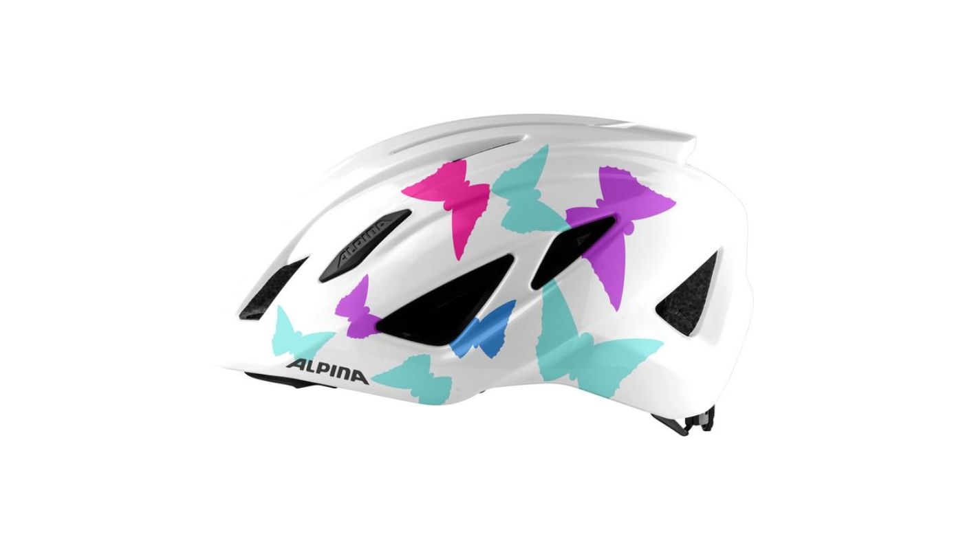Cyklistická helma Alpina PICO pearlwhite butterflies gloss - 4