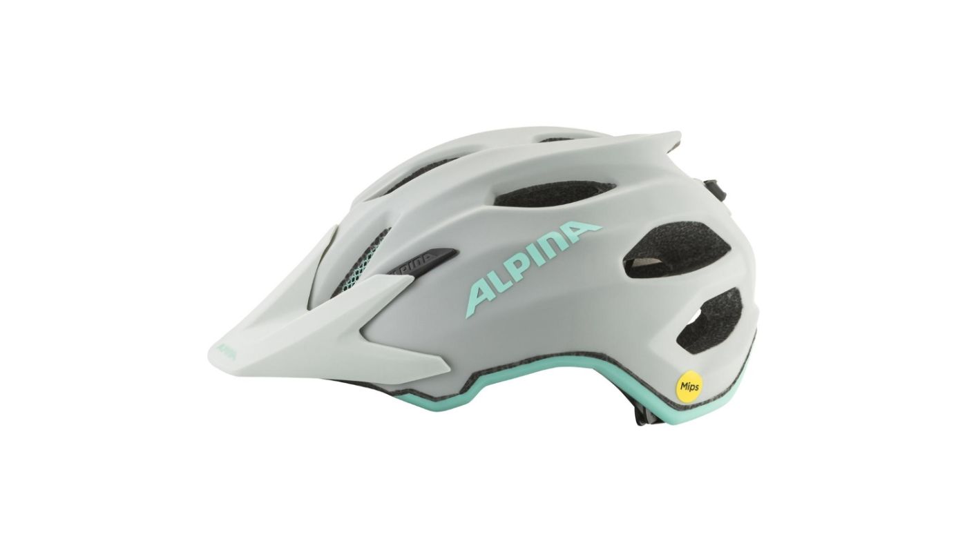 Cyklistická helma Alpina APAX JR. MIPS smoke-grey truquoise matt - 2