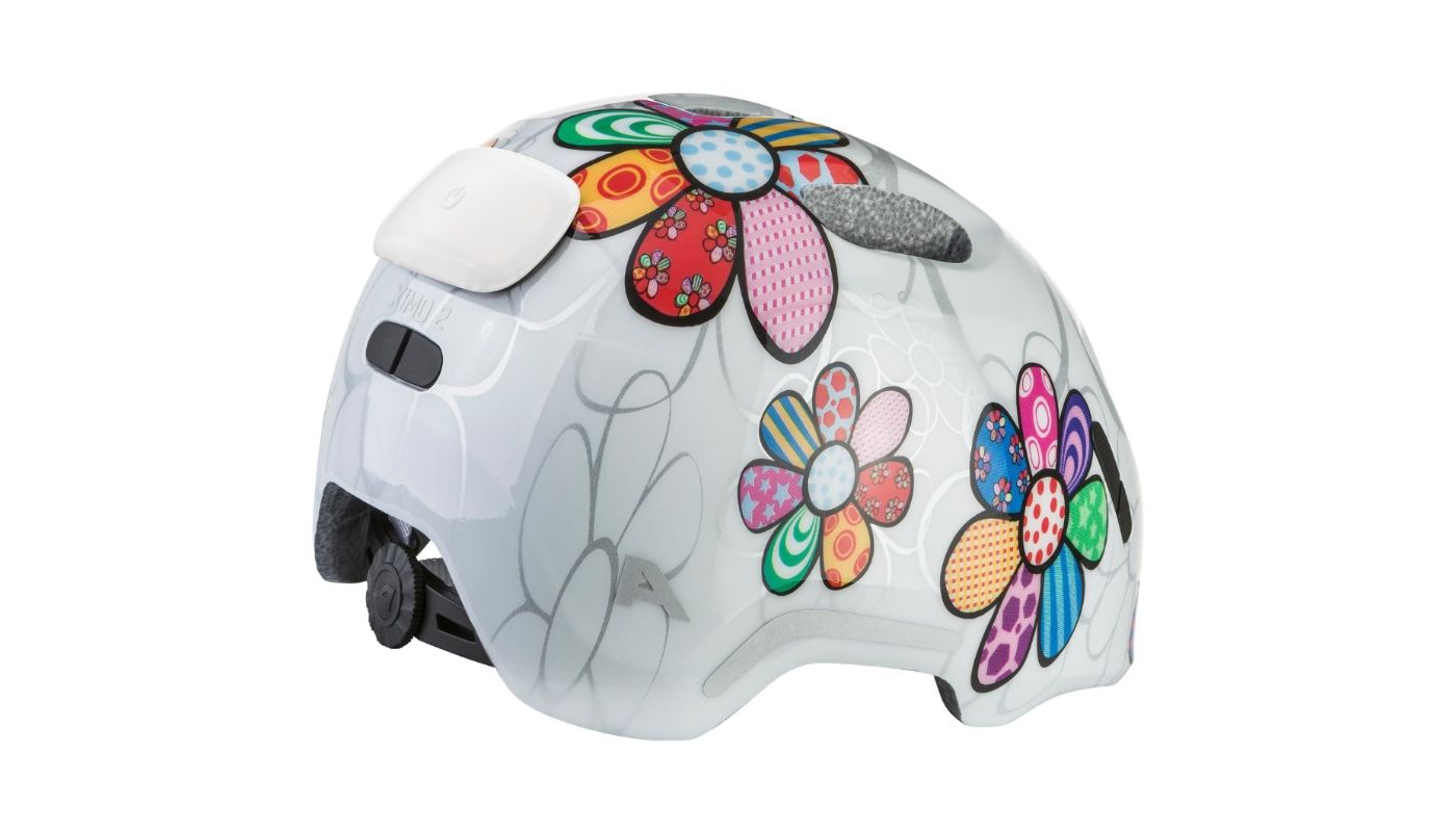 Cyklistická helma Alpina Ximo 2 Flash white flower gloss (včetně blikačky) - 3